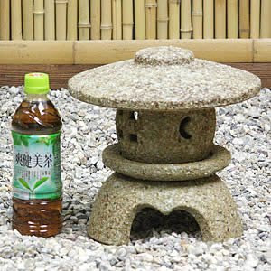 Amazon.co.jp: 信楽焼 灯籠（とうろう） 8号丸雪見【ok-0062】 灯篭